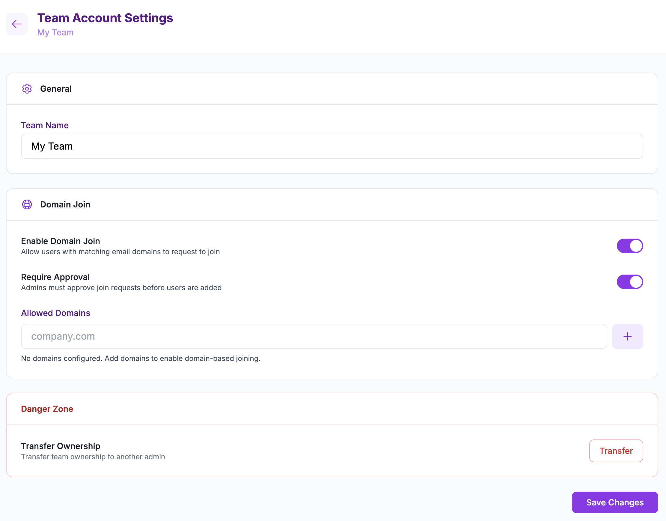 Account Settings